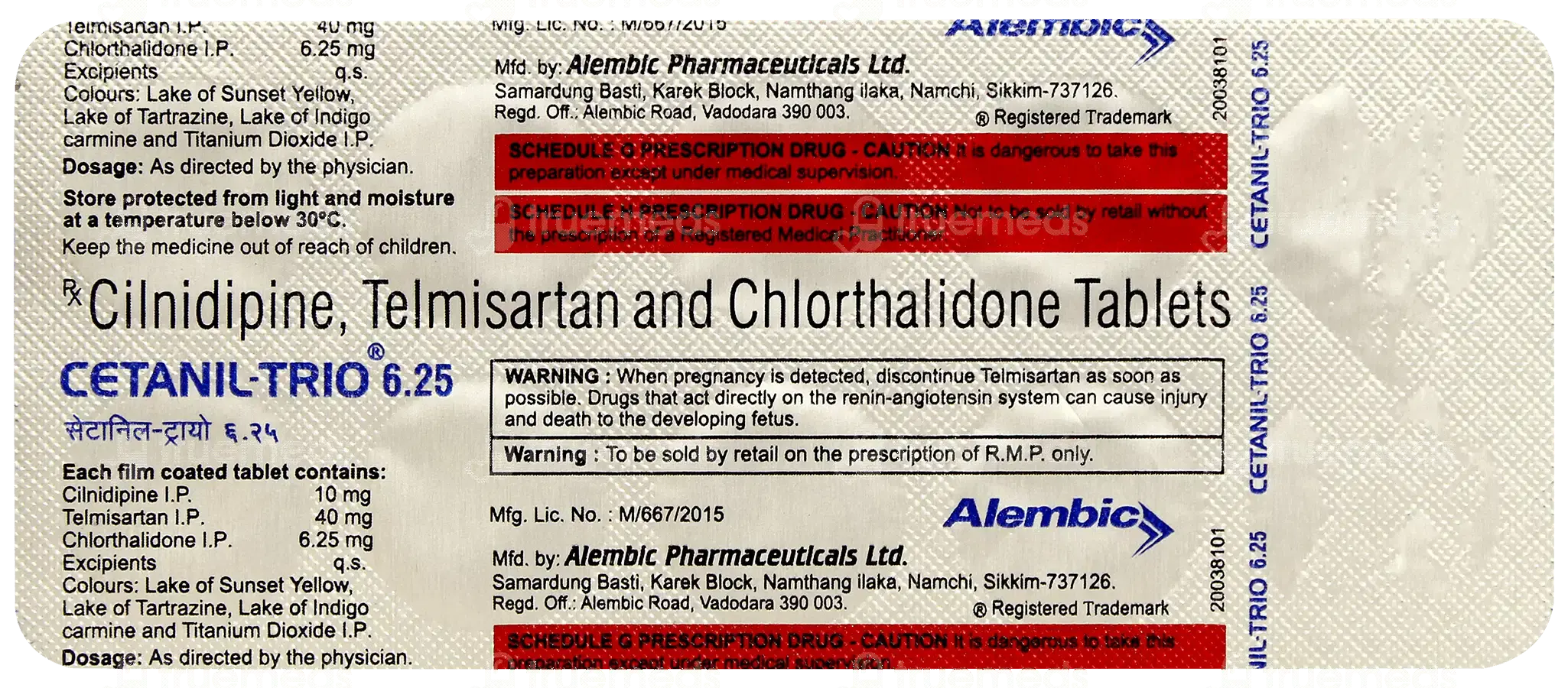 Cetanil Trio 6.25mg Tablet 10s