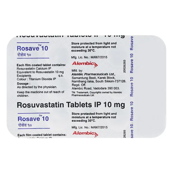 Rosave 10mg Tablet 15s