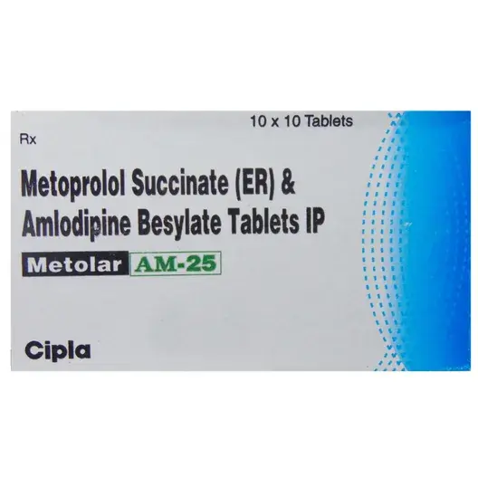 Metolar AM 25mg Tablet 10s