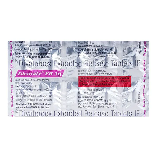 Dicorate ER 1000mg Tablet