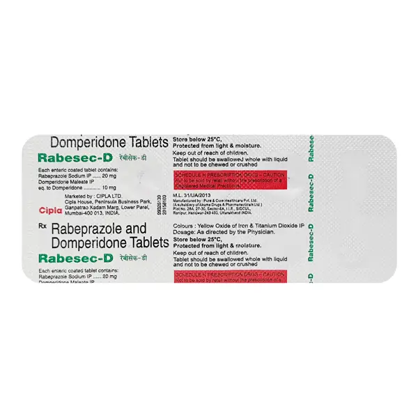 Rabesec D Tablet 10s