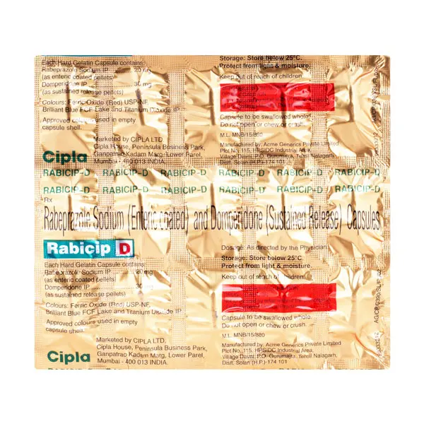 Rabicip D Capsule 15s