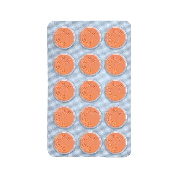 Digene Orange Tablet Aluminium Hydroxide 300mg, Magnesium Hydroxide 75mg, Simethicone 25mg