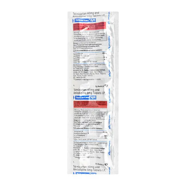 Telsartan AM 40mg Tablet 10s