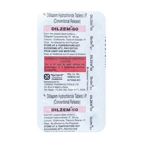 Dilzem 60mg Tablet 15s
