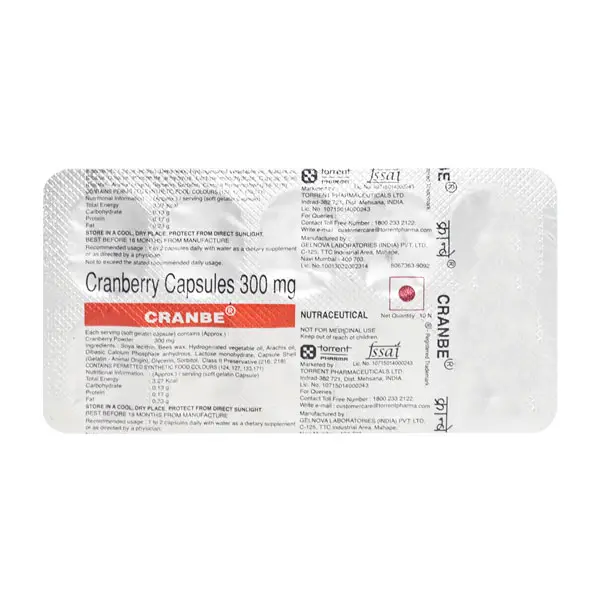 Cranbe 300mg Capsule 10s