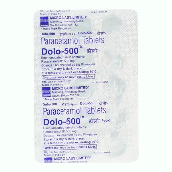 Dolo 500mg Tablet