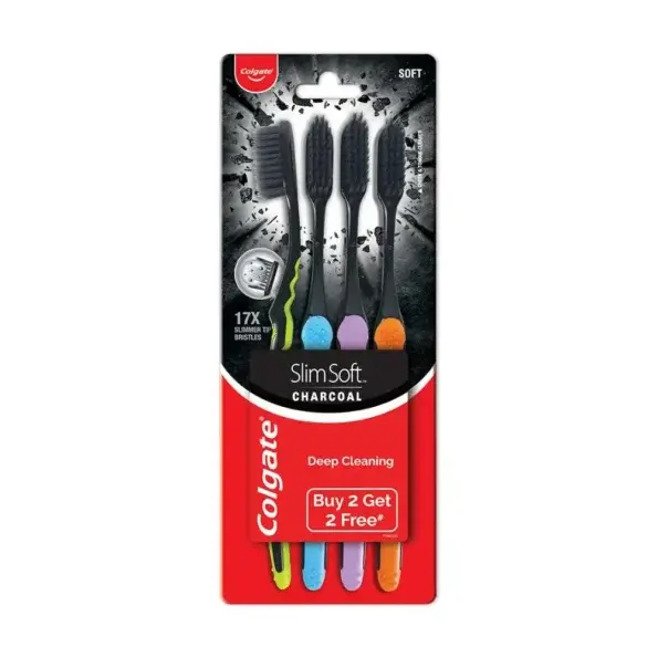 Colgate Slim Soft Toothbrush Charcoal