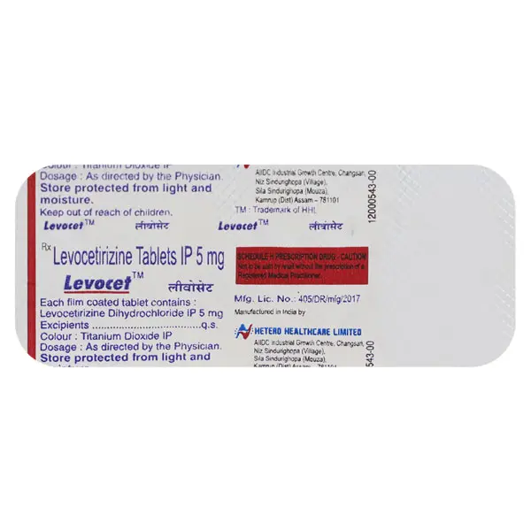 Levocet 5mg Tablet 10s