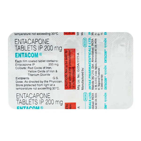 Entacom 200mg Tablet 10s