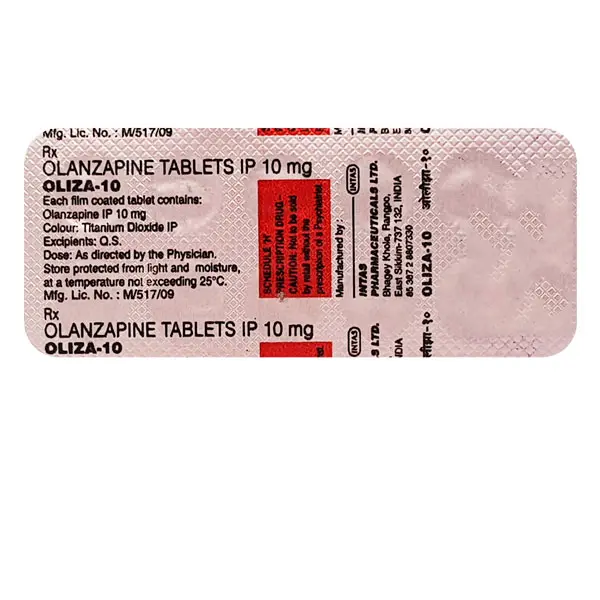 Oliza 10mg Tablet 10s