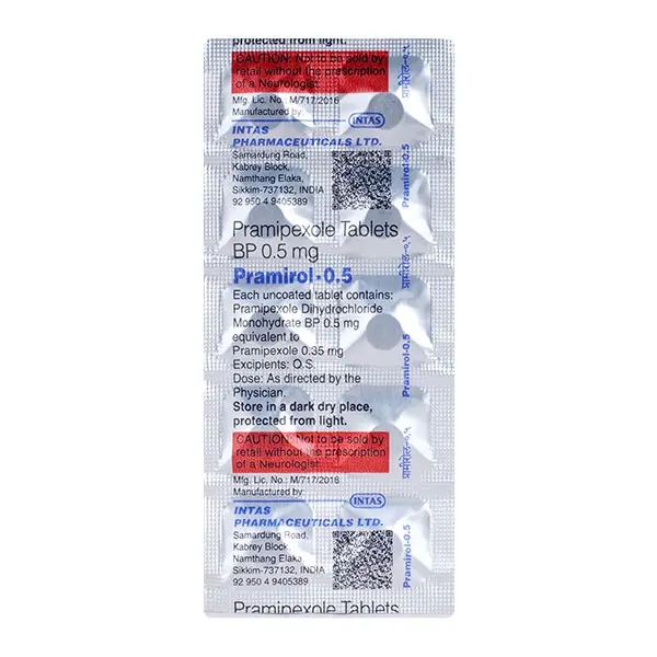 Pramirol 0.5mg Tablet 10s