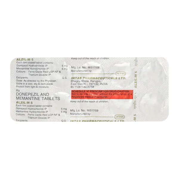 Alzil M 5mg Tablet 10s
