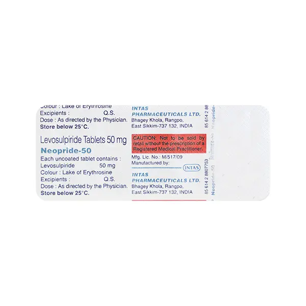 Neopride 50mg Tablet 10s