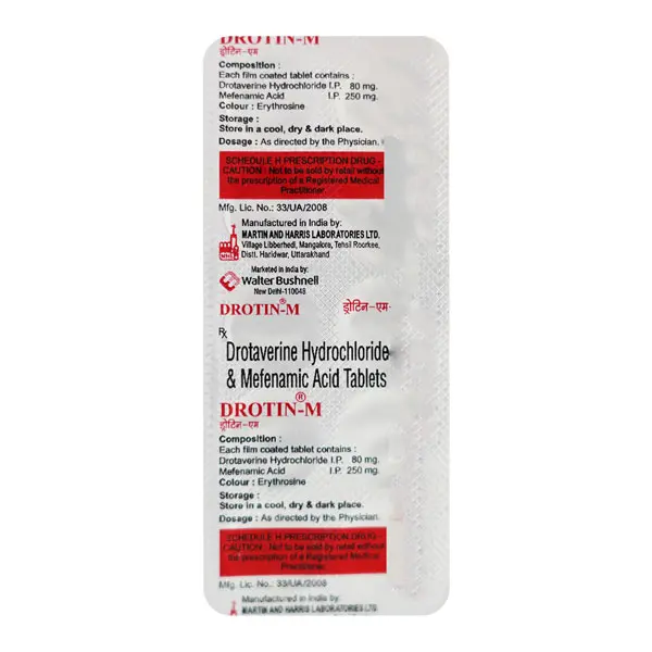 Drotin M Tablet 80mg/250mg