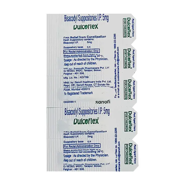 Dulcoflex Children 5mg Suppositories