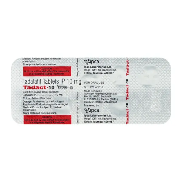 Tadact 10mg Tablet 10s