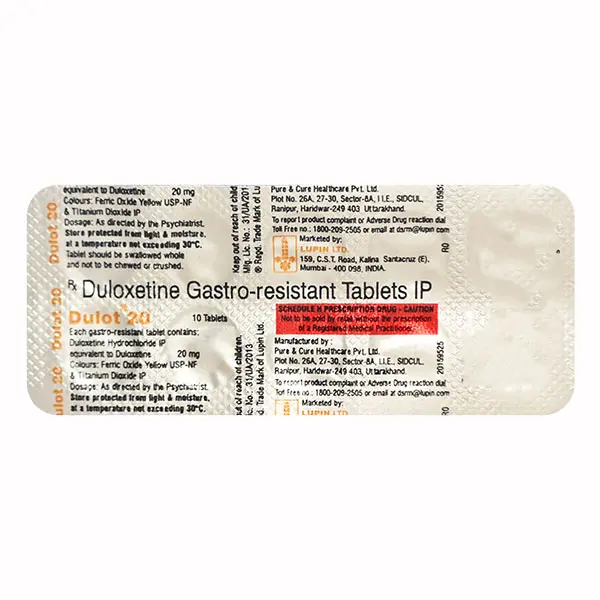 Dulot 20mg Capsule 10s