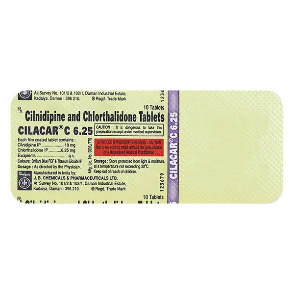 Cilacar C 6.25mg Tablet 10s