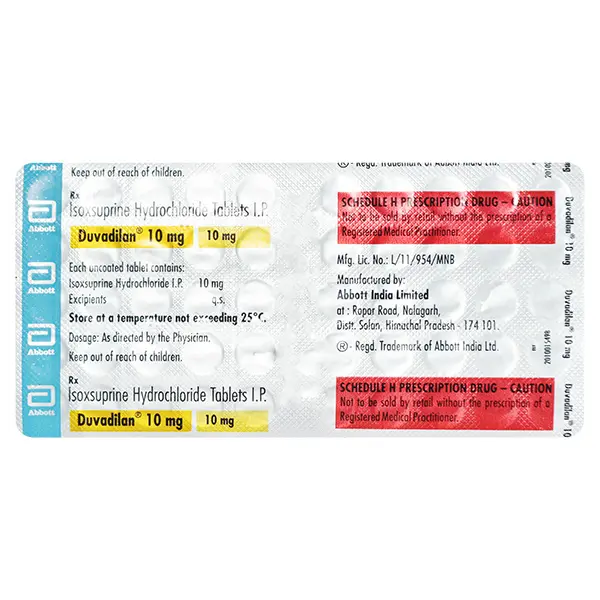 Duvadilan 10mg Tablet 50s