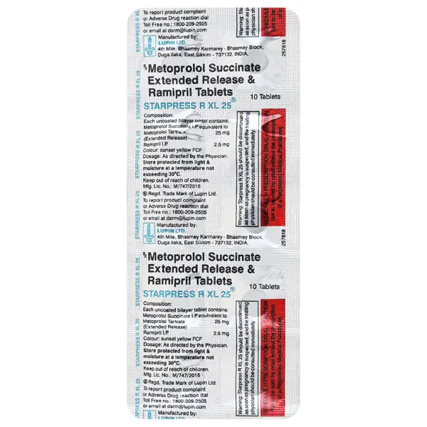 Starpress R XL 25mg Tablet 10s