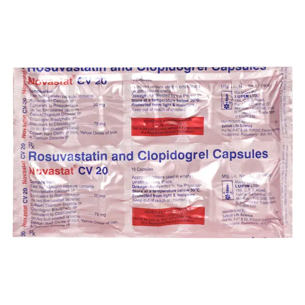 Novastat CV 20mg Capsule 10s