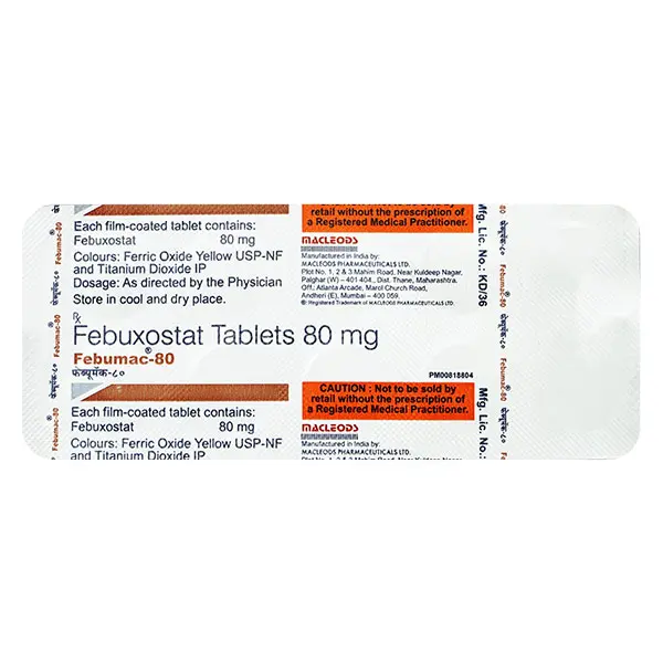 Febumac 80mg Tablet 10s