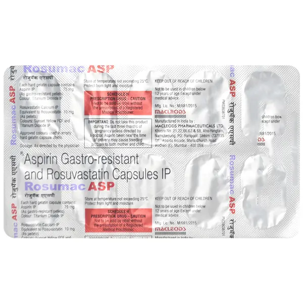 Rosumac Asp 10/75mg Capsule 10s