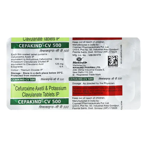 Cefakind CV Tablet 500mg 10s