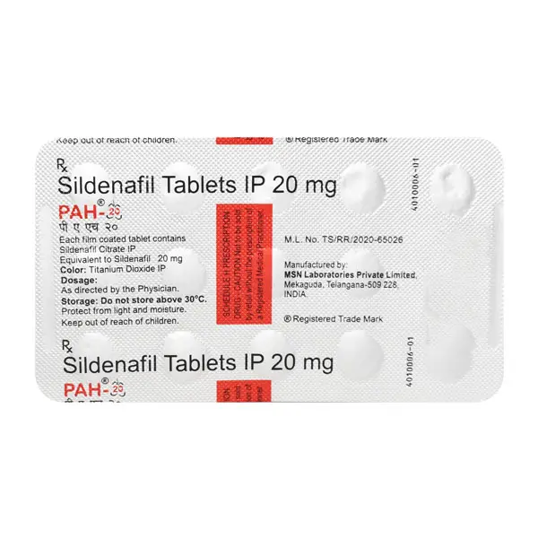 PAH 20mg Tablet 15s
