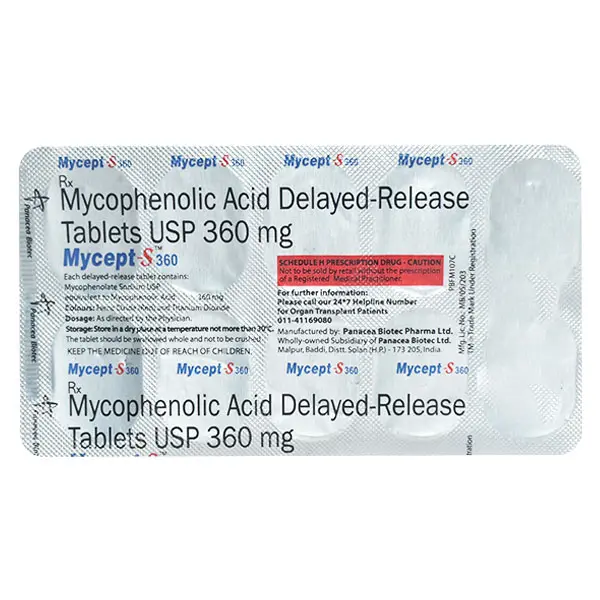 Mycept S 360mg Tablet 10s