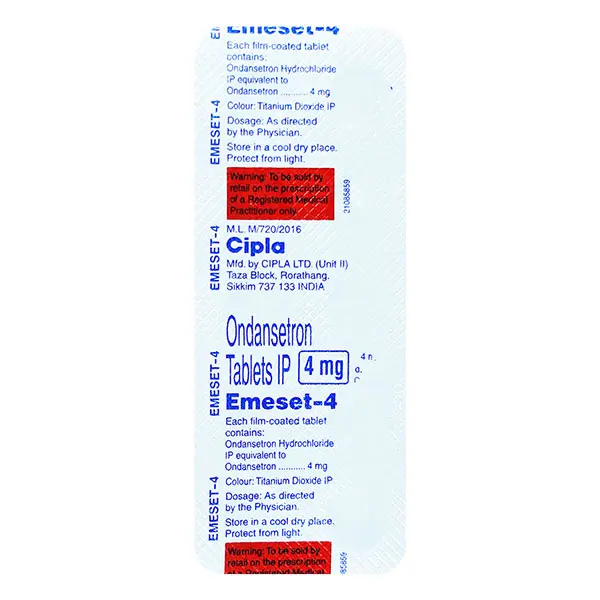 Emeset 4mg Tablet