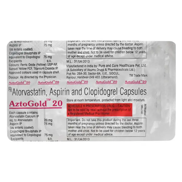 Aztogold 20mg Capsule 10s