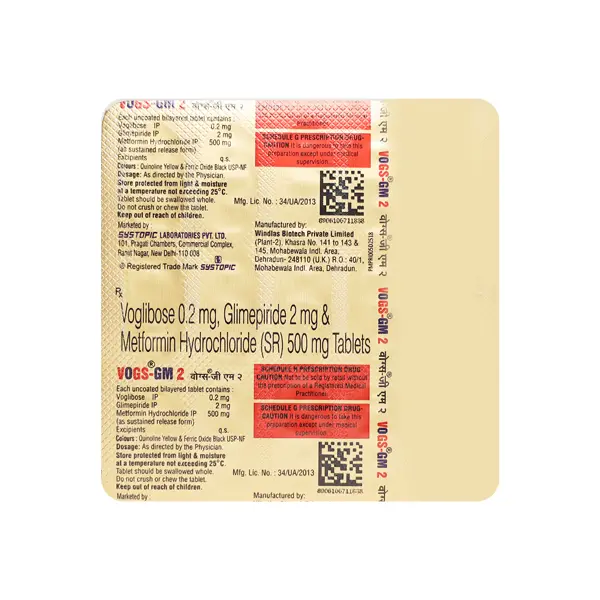 Vogs G 2mg Tablet 15s