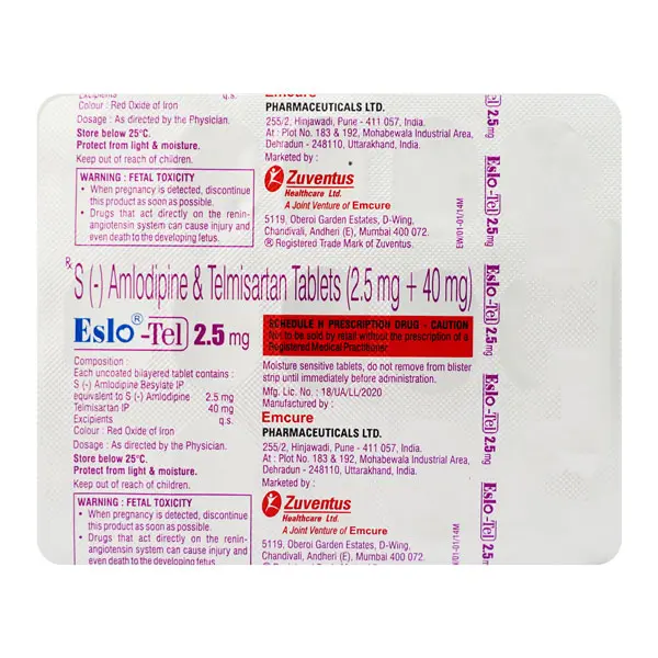 Eslo Tel 2.5mg Tablet 15s