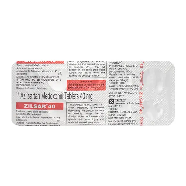 Zilsar 40mg Tablet 10s