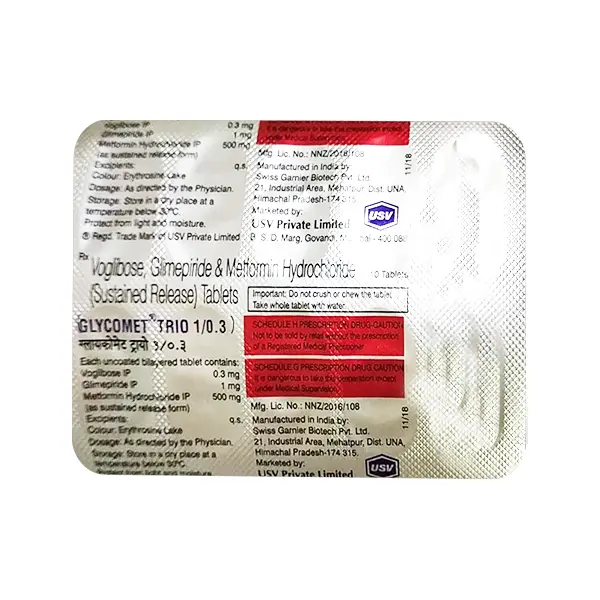 Glycomet Trio 1/0.3mg Tablet
