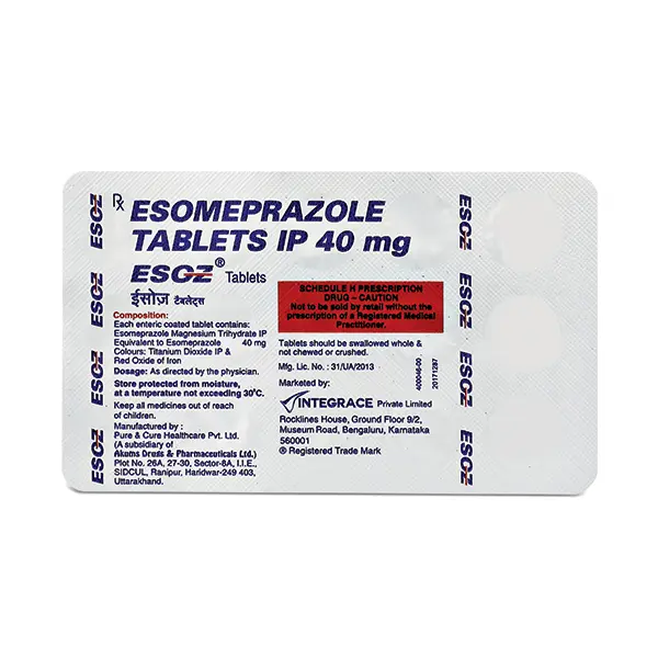 Esoz 40mg Tablet 15s