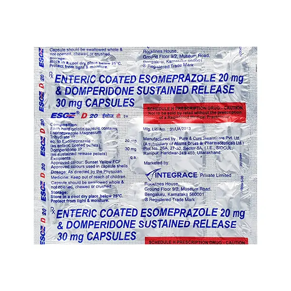 Esoz D 20mg Capsule 15s