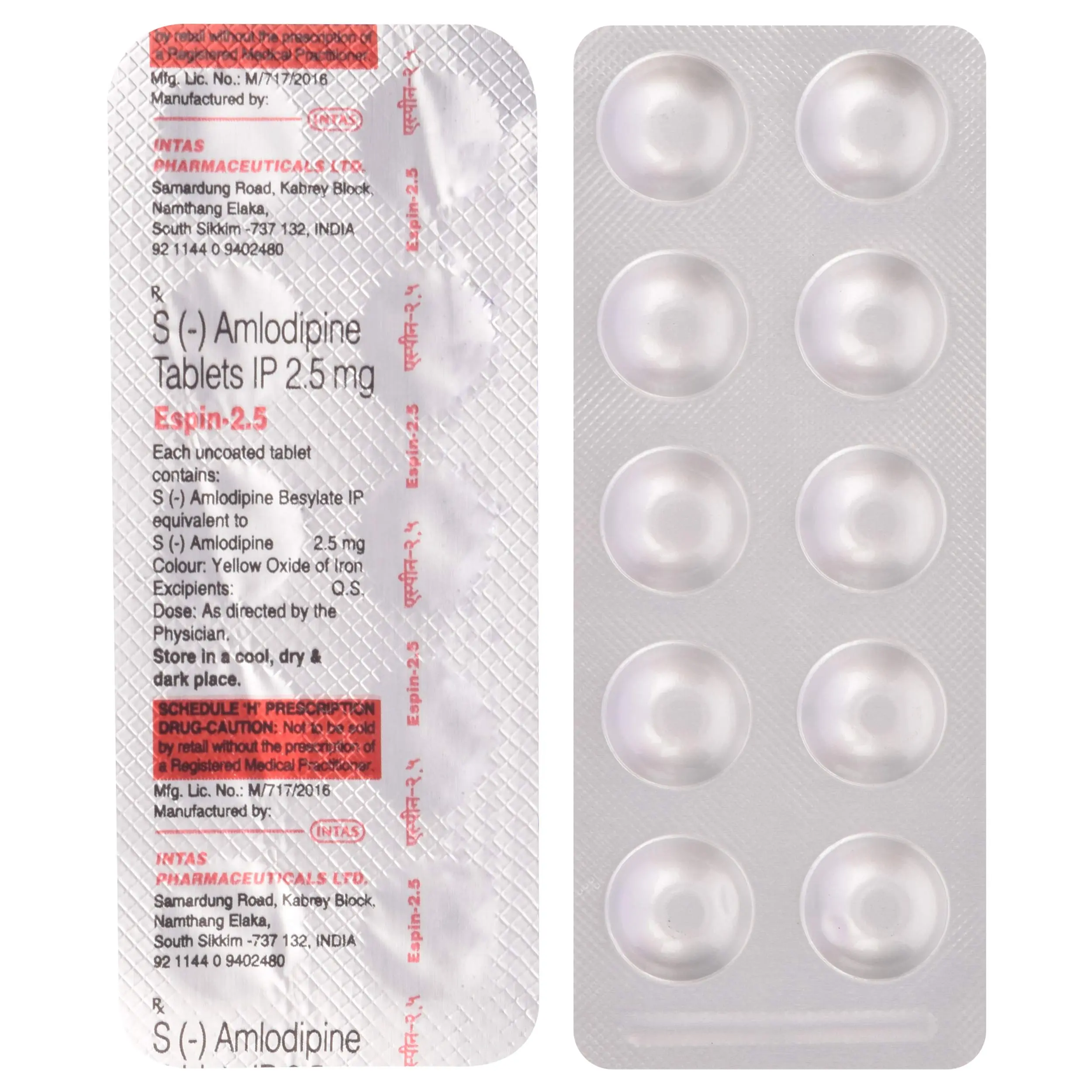 Espin 2.5mg Tablet 10s