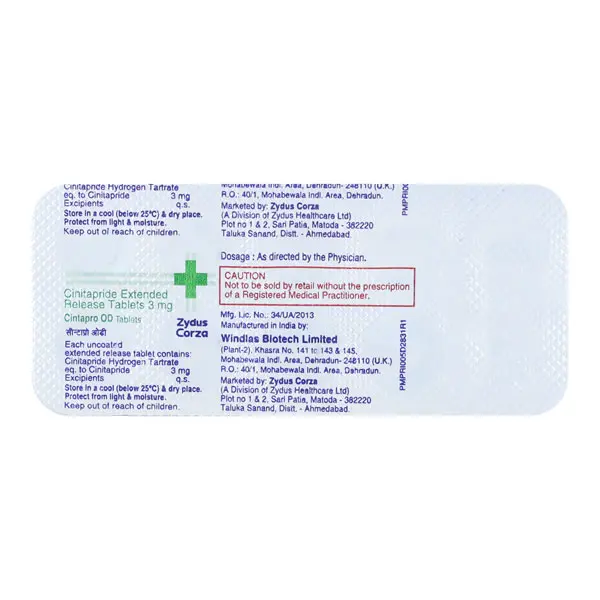 Cintapro OD 3mg Tablet 10s