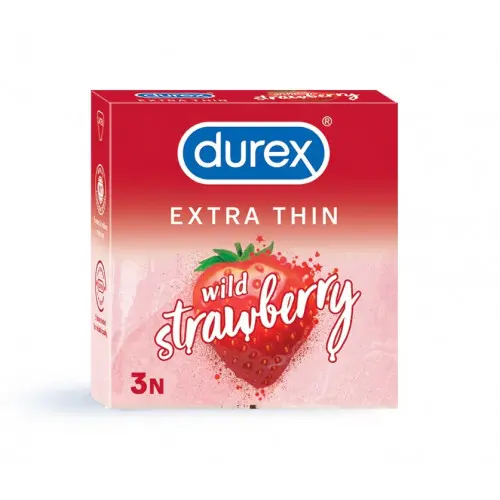 Durex Condoms Wild Strawberry 3s