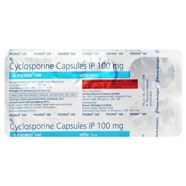 Psorid 100mg Capsule