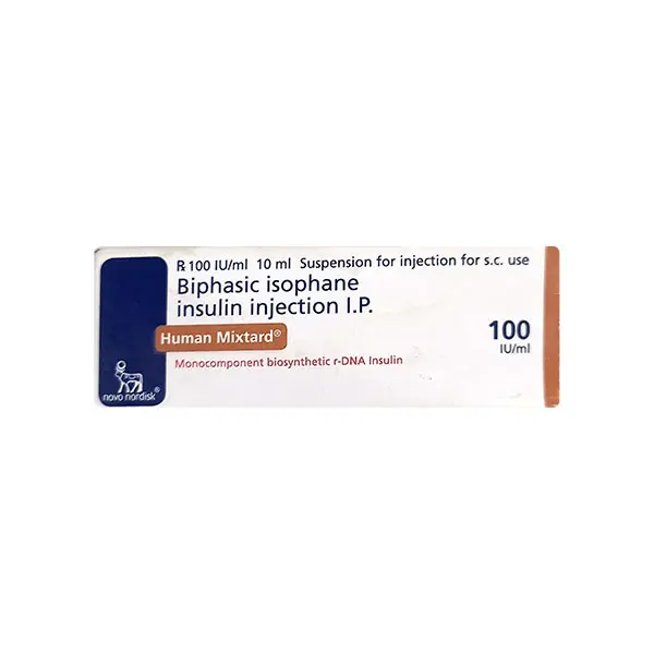 Human Mixtard 100iu Vial 10ml