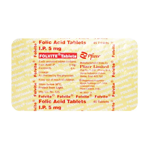 Folvite 5mg Tablet