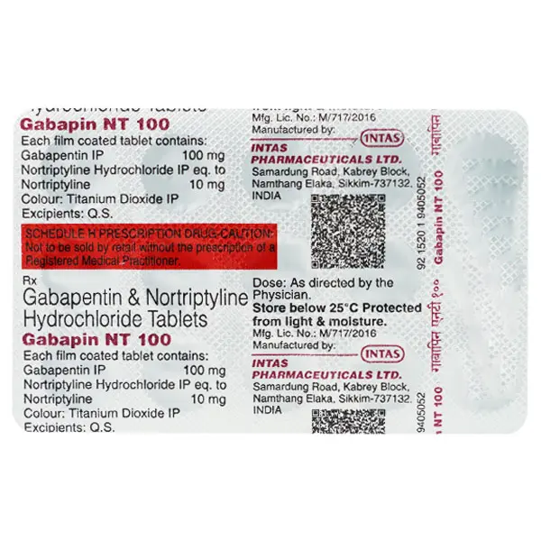 Gabapin NT 100mg Tablet