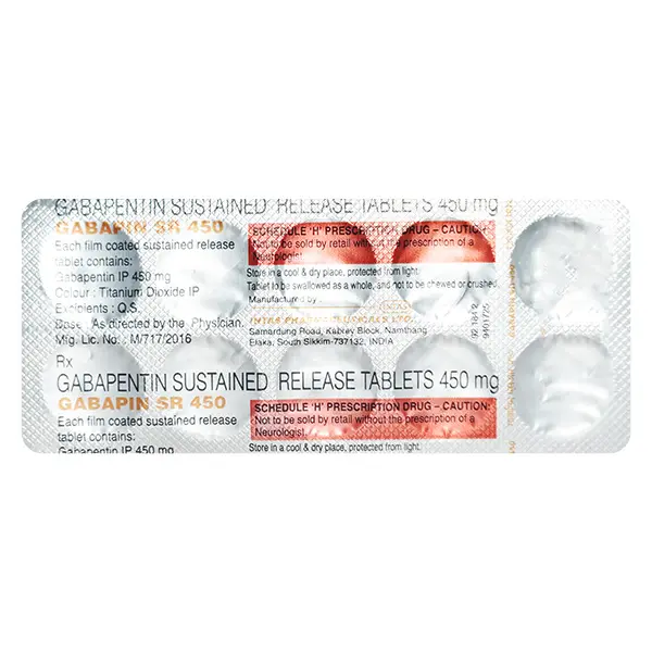 Gabapin SR 450mg Tablet