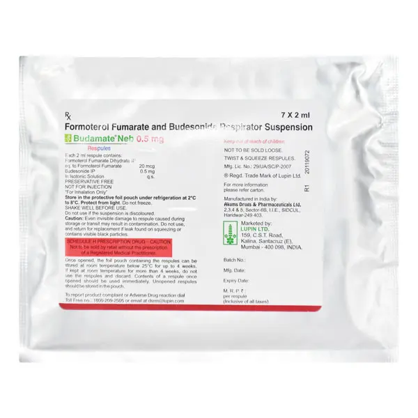 Budamate Neb 0.5mg 7s
