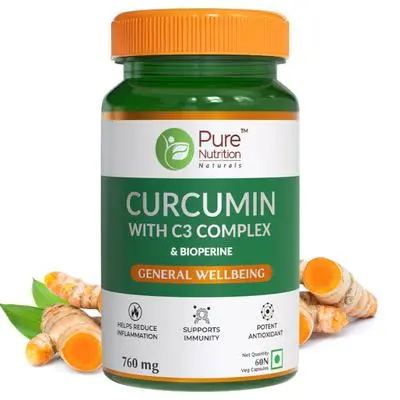 Pure Nutrition Curcumin C3 Complex Cap 760Mg 60S
