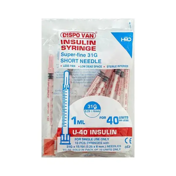 Dispovan Insulin Syringe 40iu